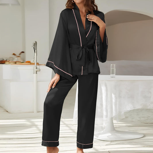 Satin Flared Sleeve Casual Night Suits - TINKS™